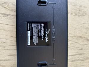 Rocketfish Model: RF-G1501 4K 4-port HDMI Switch - Black Used. As Seen In Pics